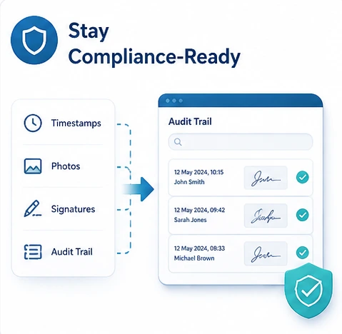 Straight2PDF user management screen with company access controls